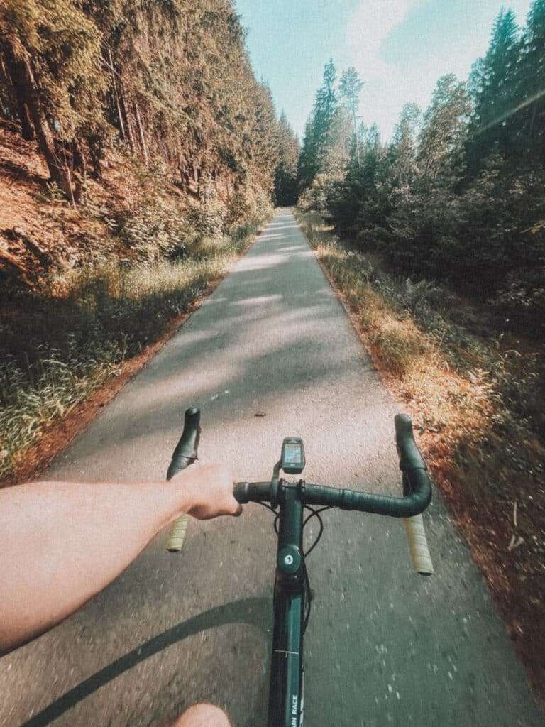 Radweg in Richtung Schwarzenbach